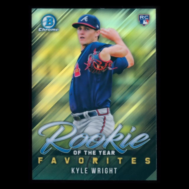 Kyle Wright RC 2019 Bowman Chrome Rookie of the Year Favorite Braves