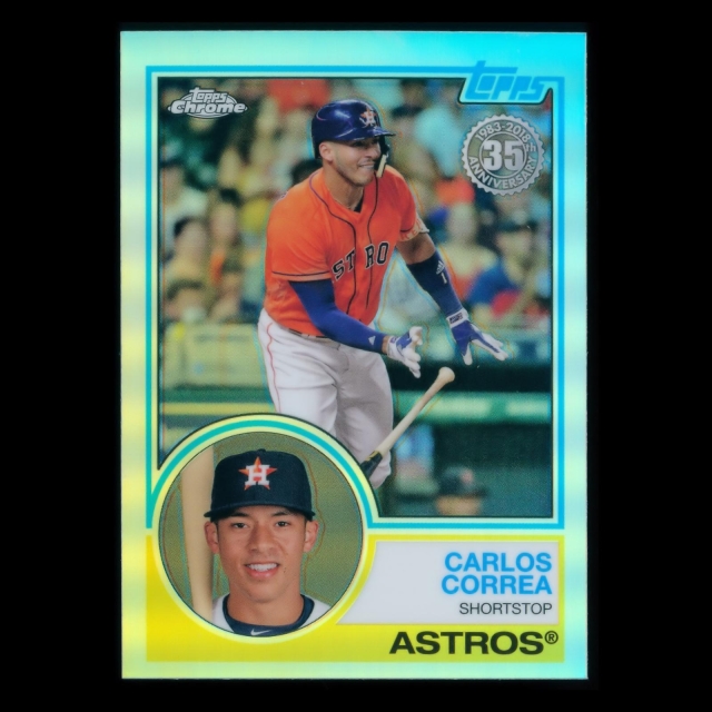 Carlos Correa Topps Chrome 1983 Retro 35th Anniversary Astros