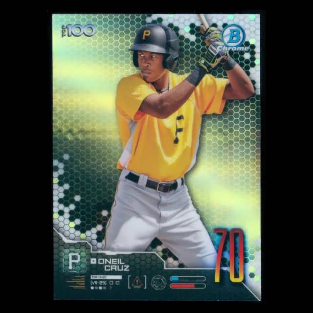 O'Neil Cruz 2019 Bowman Chrome Top 100 #70 Pirates