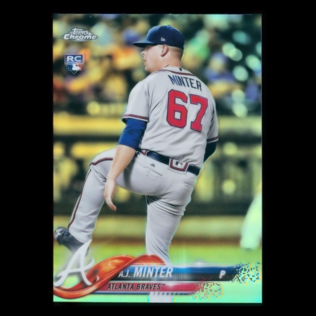 A.J. Minter RC 2018 Topps Chrome Rookie Braves