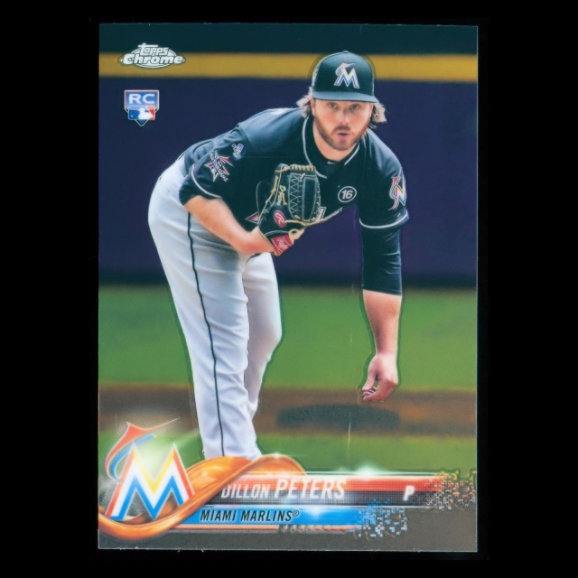Dillon Peters RC 2018 Topps Chrome Rookie Marlins