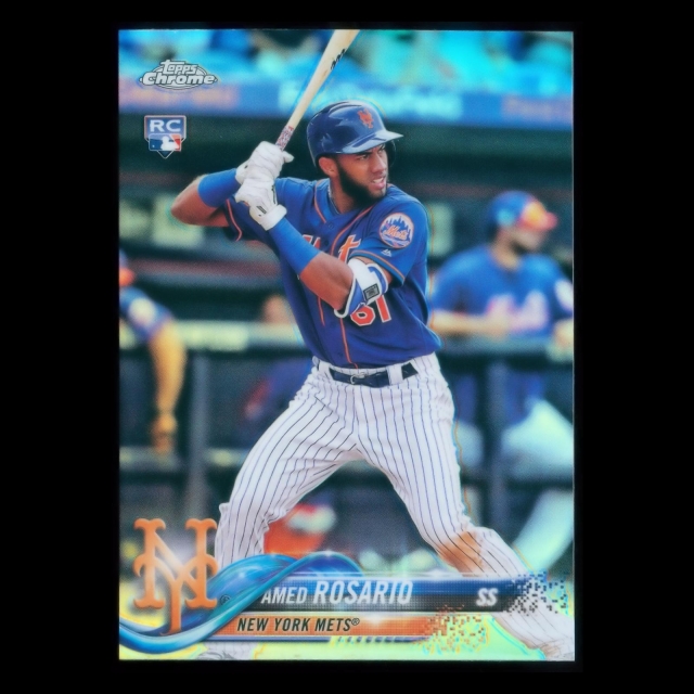 Amed Rosario RC 2018 Topps Chrome Rookie Mets
