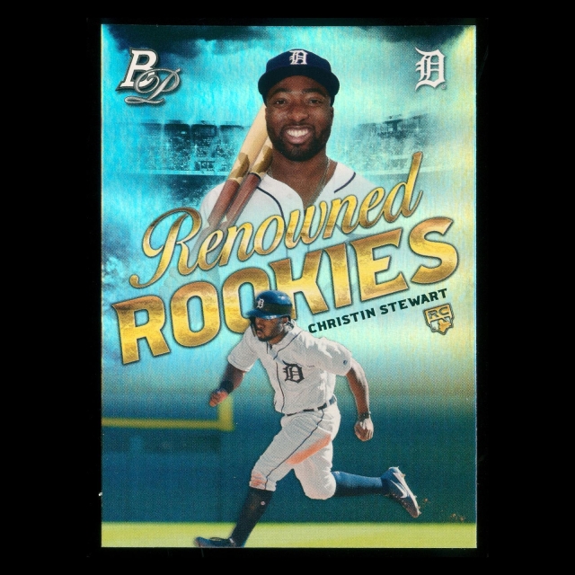 Christin Stewart RC 2019 Bowman Platinum Renowned Rookie Tigers