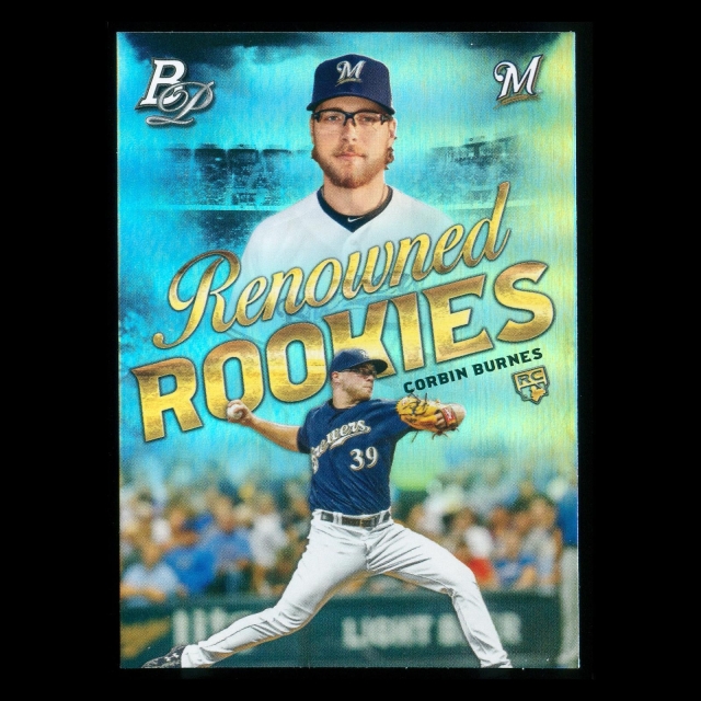 Corbin Burnes RC 2019 Bowman Platinum Renowned Rookie Brewers