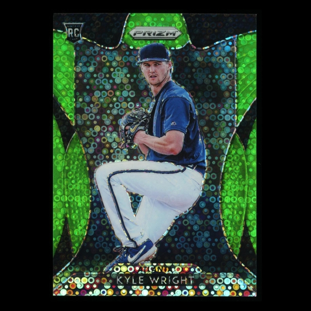 Kyle Wright 2019 Prizm Lime Green Donut Circles Braves 111/199
