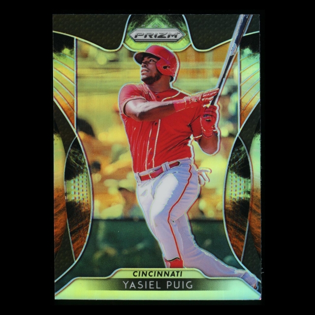 Yasiel Puig 2019 Prizm Cosmic Haze Reds