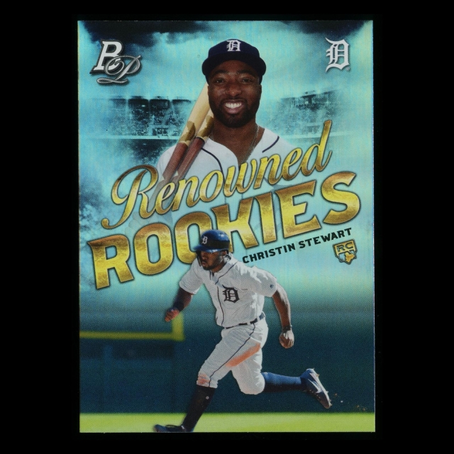 Christin Stewart RC 2019 Bowman Platinum Renowned Rookie Tigers