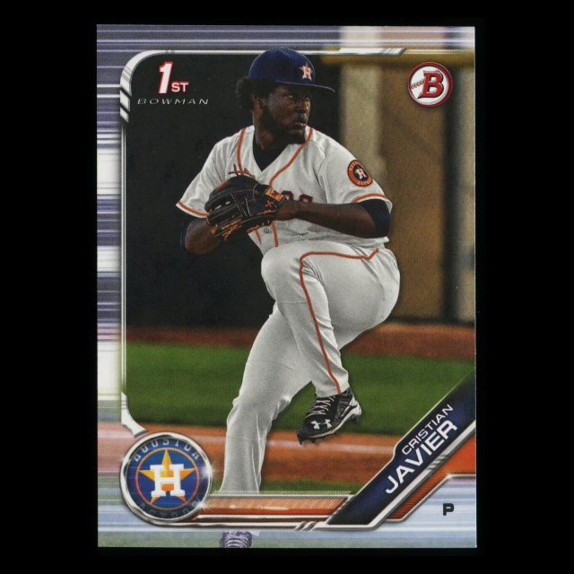 Cristian Javier 2019 Bowman 1st Bowman Astros