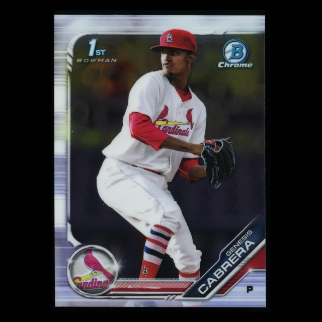 Genesis Cabrera 2019 Bowman Chrome 1st  Bowman Cardinals