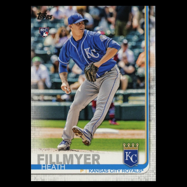 Heath Fillmyer RC 2019 Topps Rookie Royals