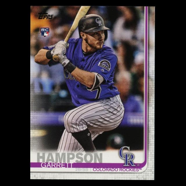 Garrett Hampson RC 2019 Topps Rookie Rockies