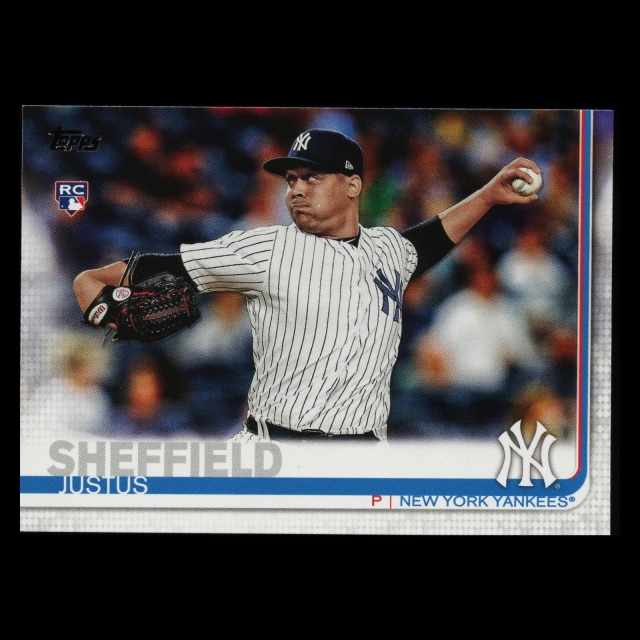 Justus Sheffield RC 2019 Topps Rookie Yankees
