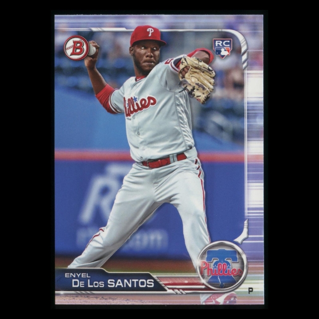 Enyel De Los Santos RC 2019 Bowman Rookie Phillies