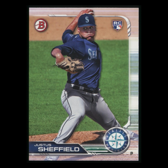 Justus Sheffield RC 2019 Bowman Rookie Mariners