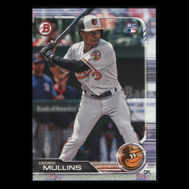 Cedric Mullins RC 2019 Bowman Rookie Orioles