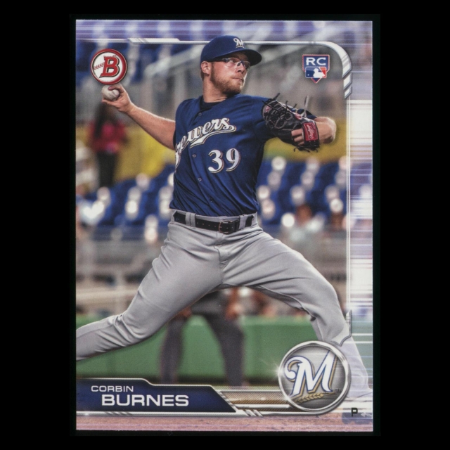 Corbin Burnes RC 2019 Bowman Rookie Brewers