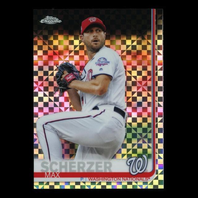 Max Scherzer 2019 Topps Chrome X-Fractor Nationals