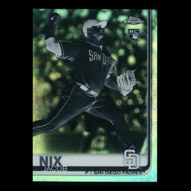 Jacob Nix RC 2019 Topps Chrome Negative Rookie Padres