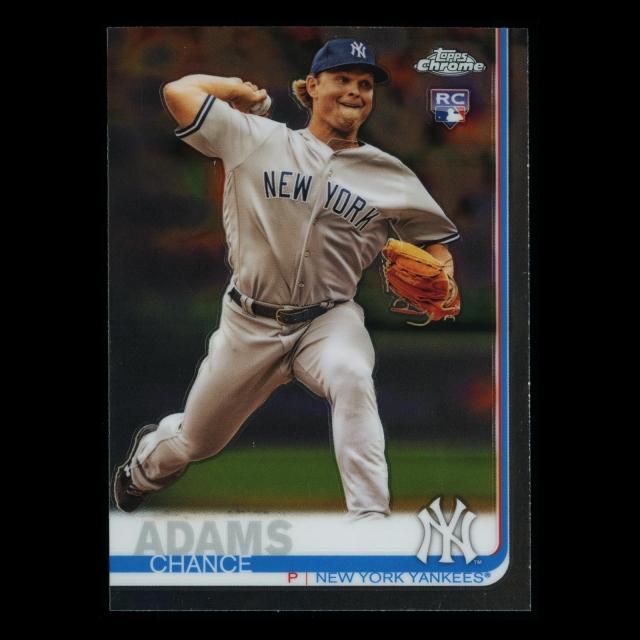 Chance Adams RC 2019 Topps Chrome Rookie Yankees