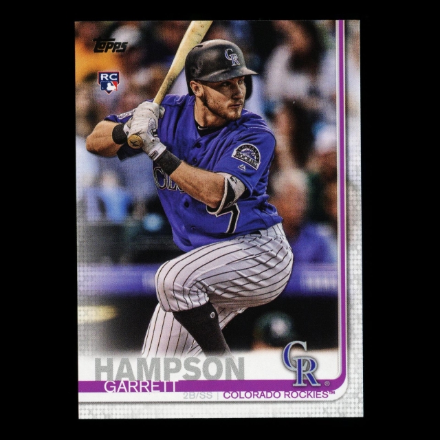 Garrett Hampson RC 2019 Topps Rookie Rockies
