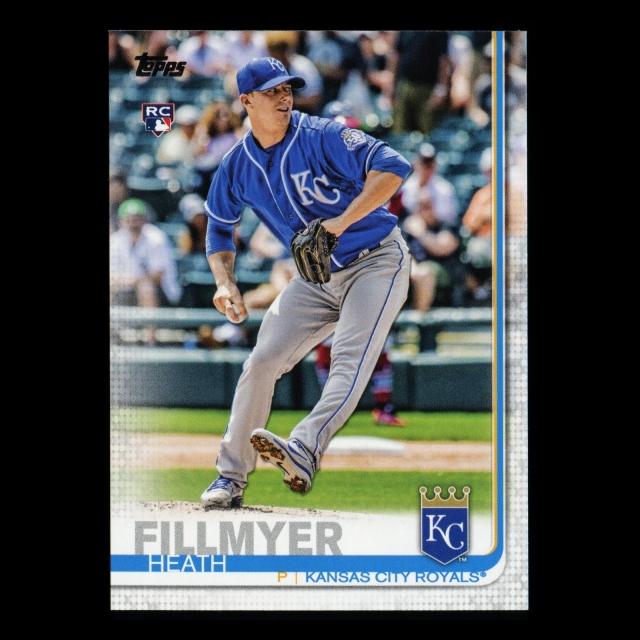 Heath Fillmyer RC 2019 Topps Rookie Royals
