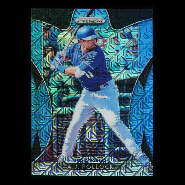 A.J. Pollock 2019 Prizm Blue Mojo Dodgers 027/399