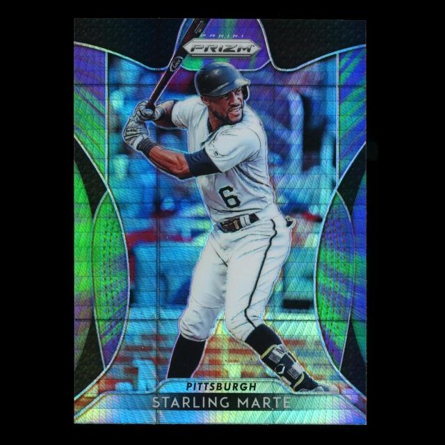 Starling Marte 2019 Prizm Hyper Purple and Green Pirates