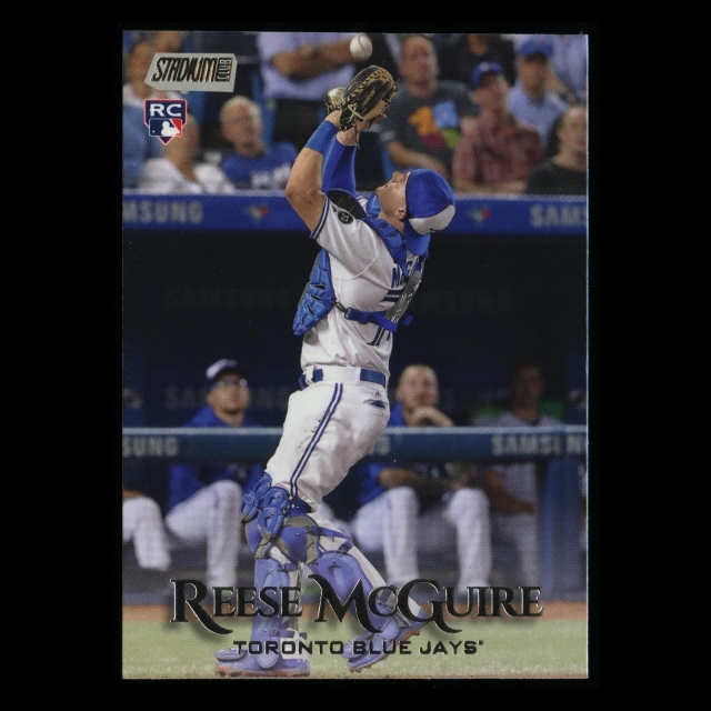 Reese McGuire RC 2019 Stadium Club Rookie Blue Jays