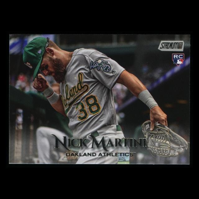 Nick Martini RC 2019 Stadium Club Rookie Athletics