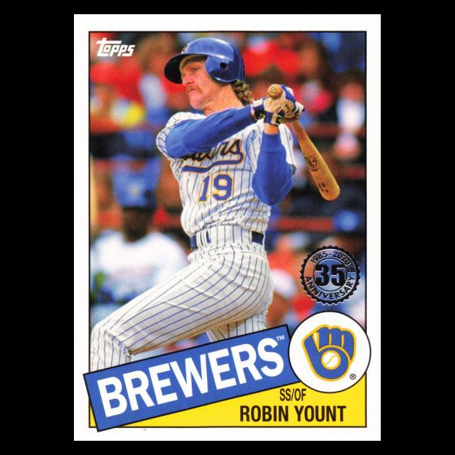 Robin Yount 2020 Topps 1985 Retro Brewers