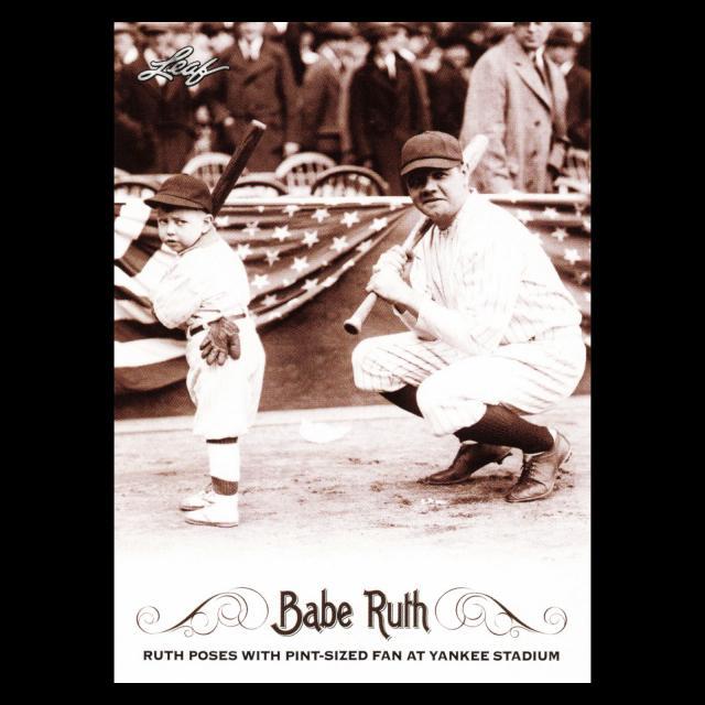 Babe Ruth 2016 Ruth Poses with Pint-Sized Fan at Yankee Stadium #22