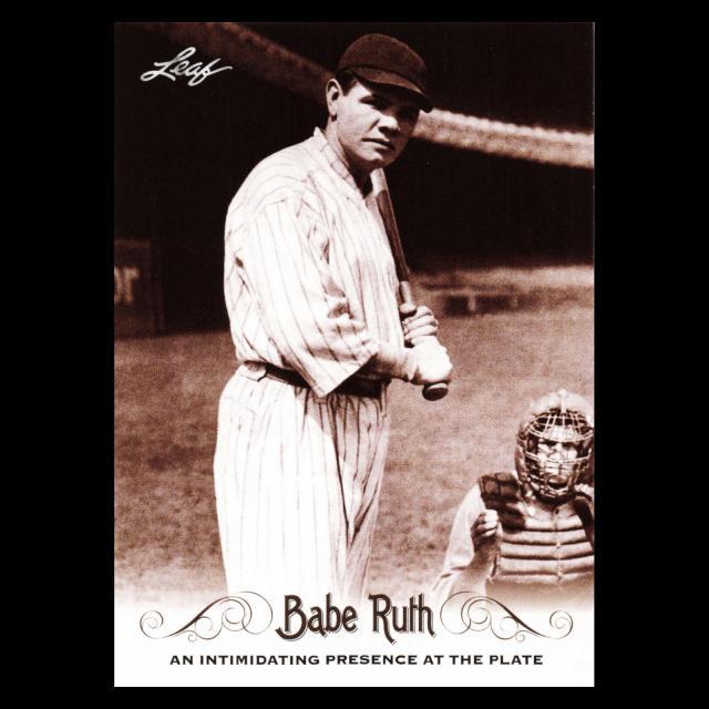 Babe Ruth 2016 Leaf An Intimidating Presence at the Plate #3