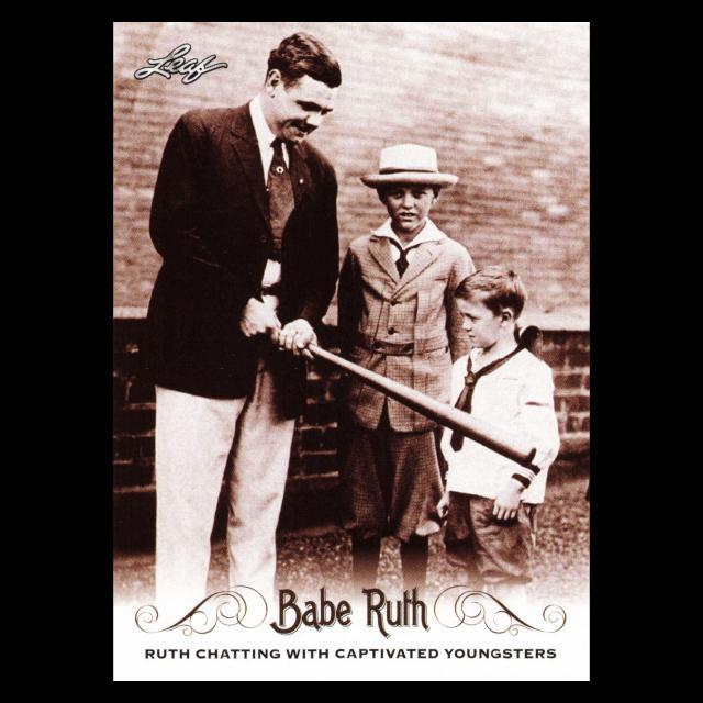 Babe Ruth 2016 Leaf Ruth Chatting with Captivated Youngsters #15