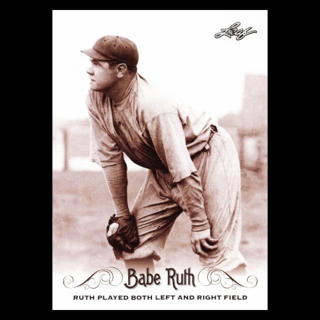 Babe Ruth 2016 Leaf Ruth Played Both Left and Right Field #49