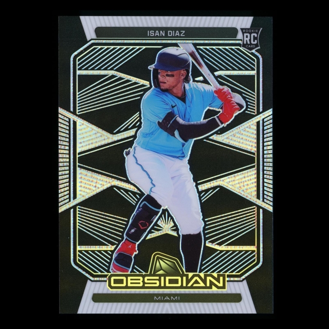 Isan Diaz RC 2020 Chronicles Obsidian Rookie Marlins