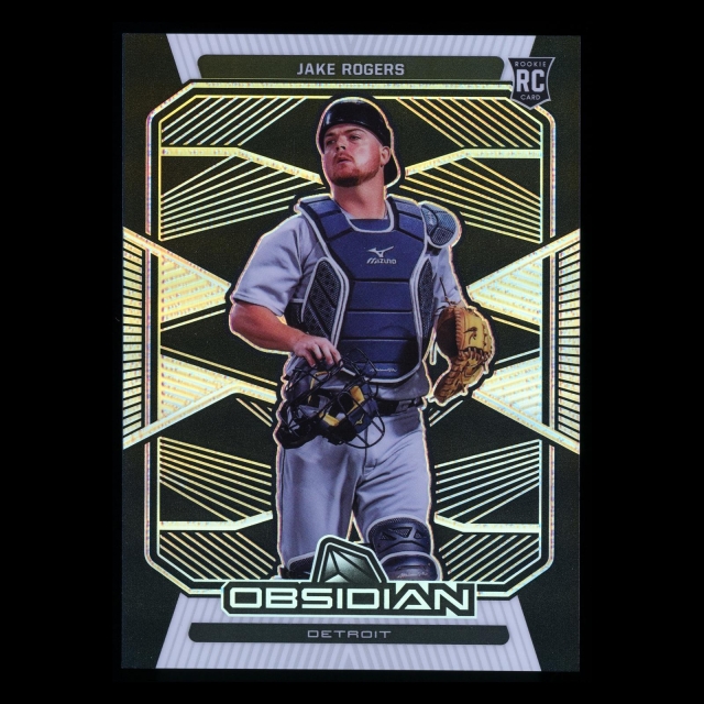 Jake Rogers RC 2020 Chronicles Obsidian Rookie Tigers