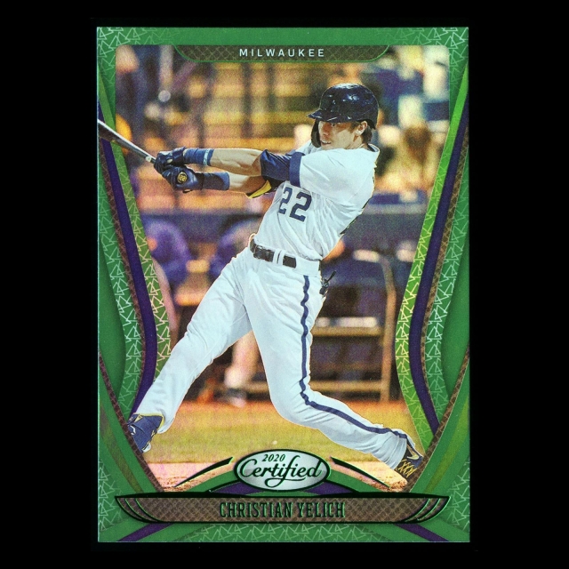 Christian Yelich 2020 Chronicles Certified Green Brewers