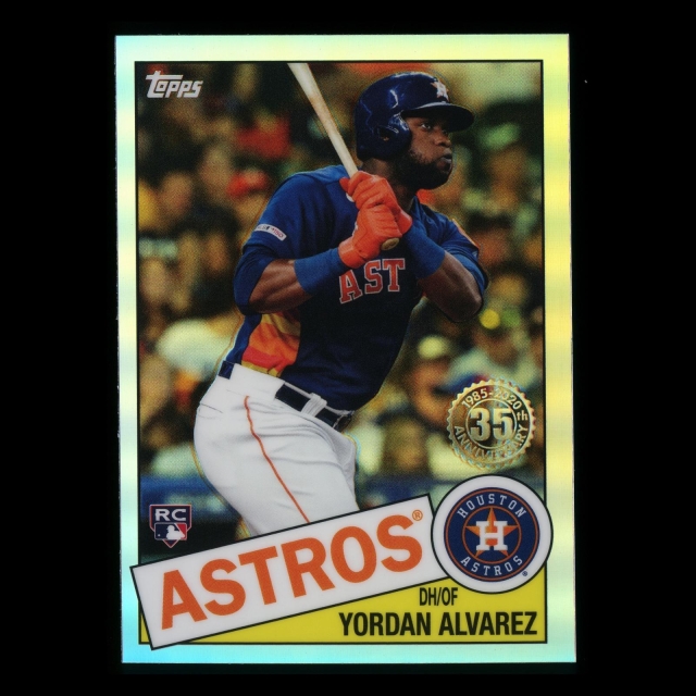 Yordan Alvareez 2020 Topps Chrome 35 Anniversary 85 Retro Astros