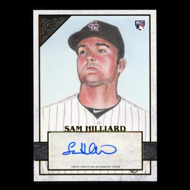 Sam Hilliard RC 2020 Gallery Rookie Auto Rockies