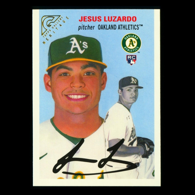 Jesus Luzardo RC 2020 Gallery Heritage Rookie Athletics