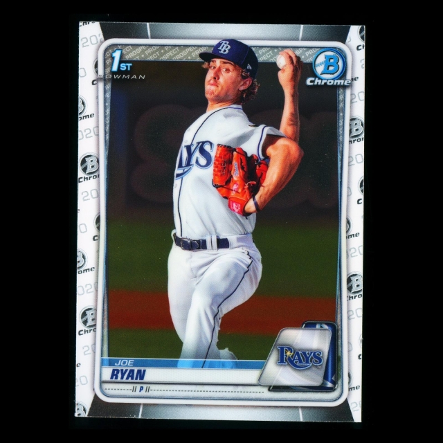 Joe Ryan 2020 Bowman Chrome 1st Bowman Prospect Rays