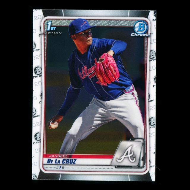 Jasseel De La Cruz 2020 Bowman Chrome 1st Bowman Prospect Braves