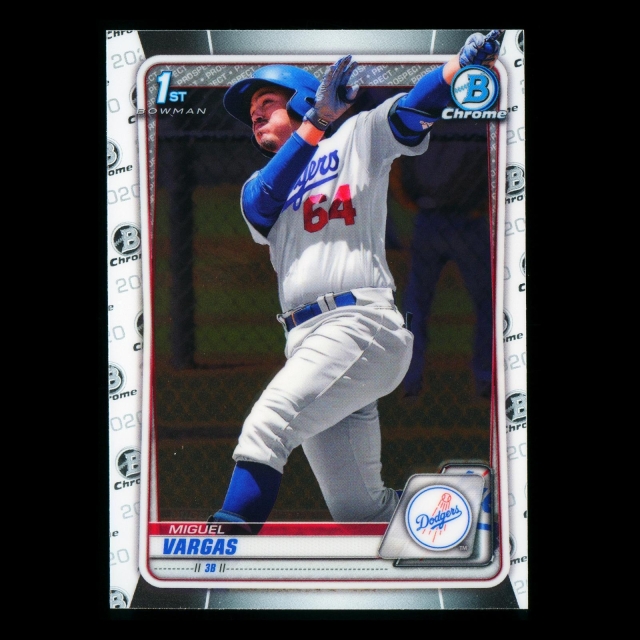 Miguel Vargas 2020 Bowman Chrome 1st Bowman Prospect Dodgers