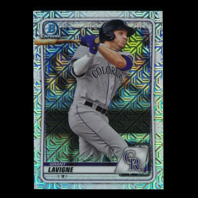 Grant Lavigne 2020 Bowman Chrome Prospect Mojo Refractor Rockies