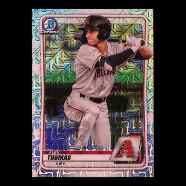 Alek Thomas 2020 Bowman Chrome Prospect Mojo Refractor Diamondbacks
