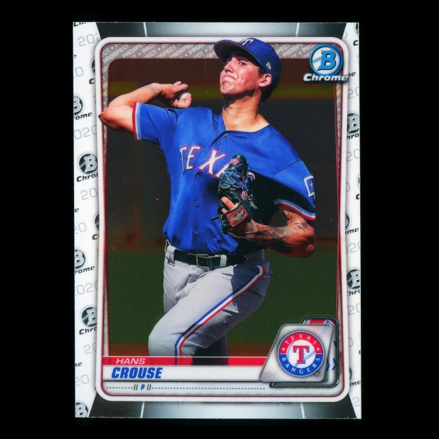 Hans Crouse 2020 Bowman Chrome Prospect Rangers