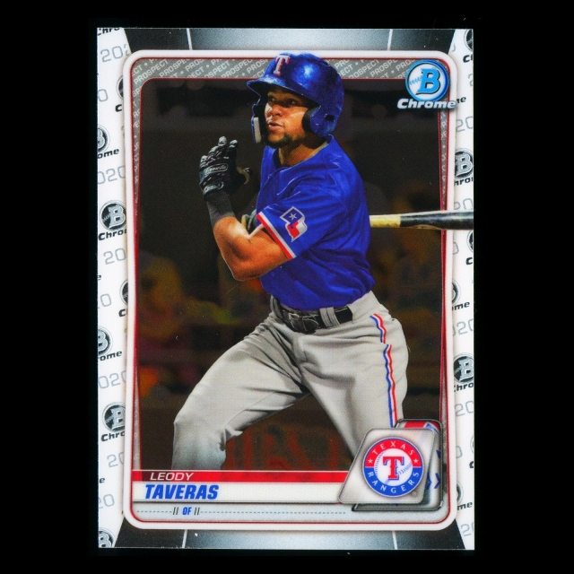 Leody Taveras 2020 Bowman Chrome Prospect Rangers