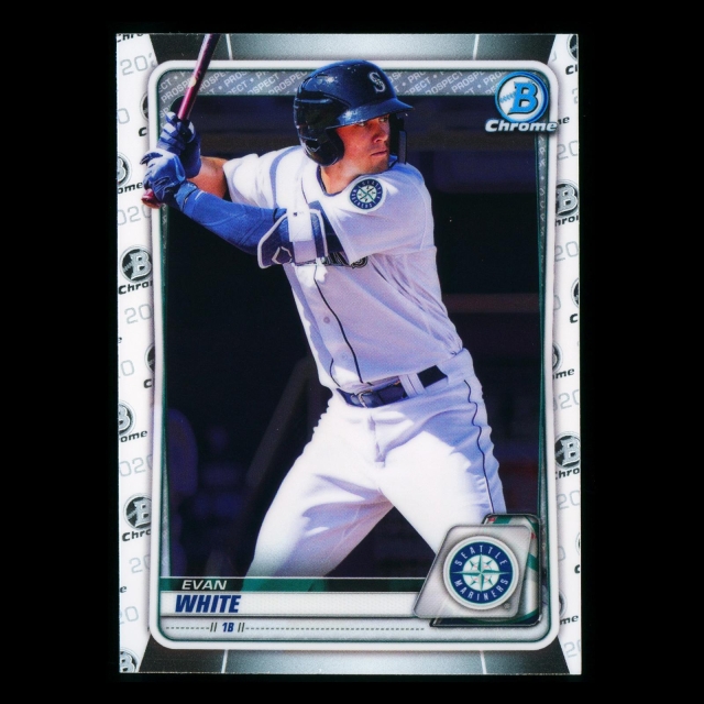 Evan White 2020 Bowman Chrome Prospect Mariners