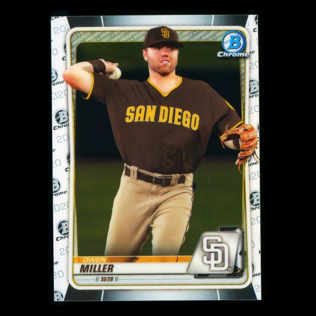 Owen Miller 2020 Bowman Chrome Prospect Padres