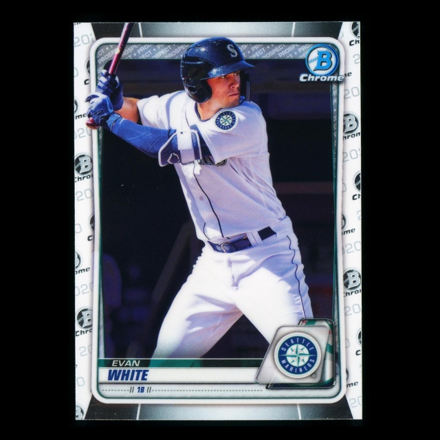Evan White 2020 Bowman Chrome Prospect Mariners